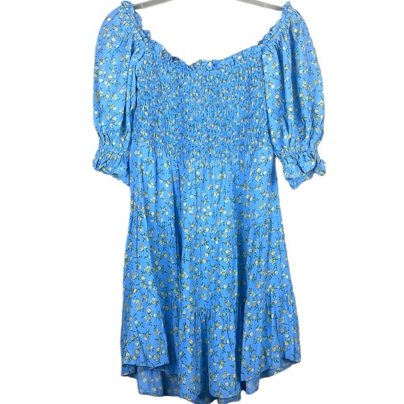 NWT Faithfull The Brand Charlotte Mini Dress Ana Floral Print Size 8 - Picture 4 of 14